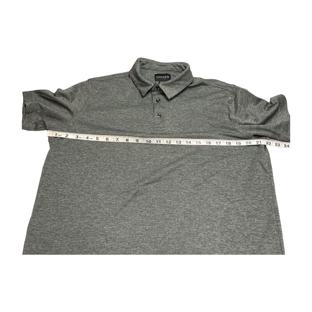 Chase 54 Polo Shirt Men's Medium Gray 100% Polyester Short Sleeve Performance - Picture 4 of 8